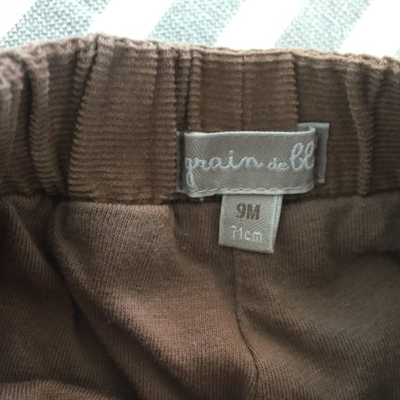 French brand: Grain de Ble Pants, 9 Months, EUC - Picture 2 of 3